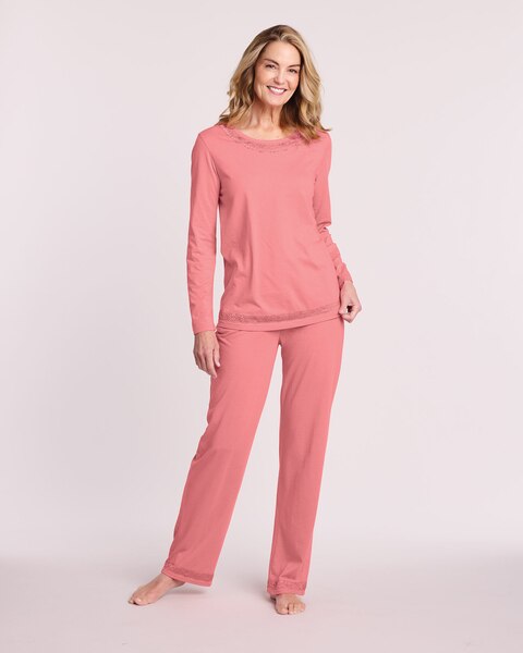 Lace Trim Pajamas