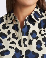 Foxcroft Charlie Cheetah Print Shirt With Border thumbnail number 3