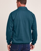 John Blair Long-Sleeve Banded-Bottom Polo thumbnail number 2