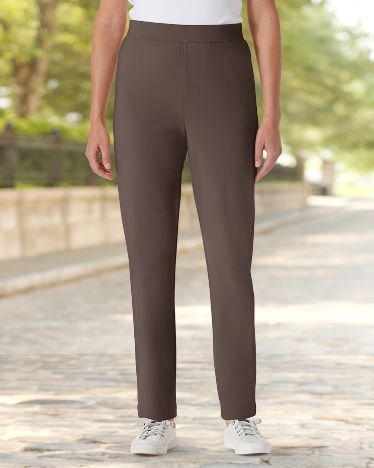 Everyday Knit Zip-Pocket Slim Pants image number 1