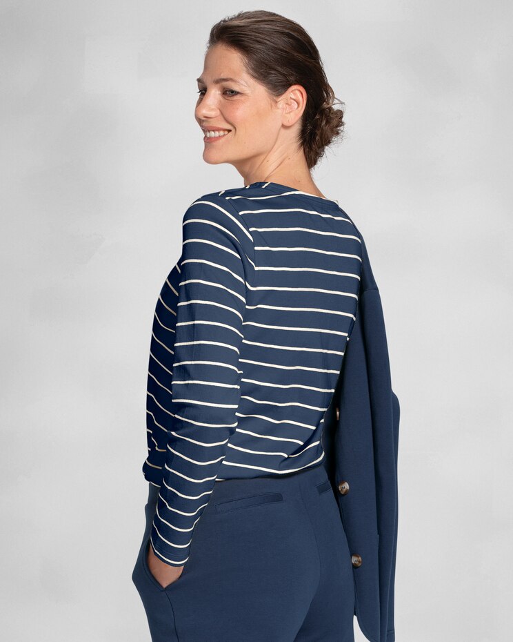 Essential Cotton Striped Tee image number 3