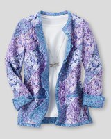 Floral Patchwork Reversible Quilted Jacket thumbnail number 3