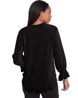 Ruby Rd® Berry Glam Knit Smock Velvet Top thumbnail number 2