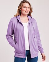 Hooded Fleece Snap Jacket thumbnail number 1