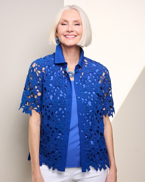 Lisbon Lace Button Front Shirt