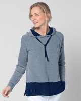 Stripe & Dot Knit Hoodie thumbnail number 1