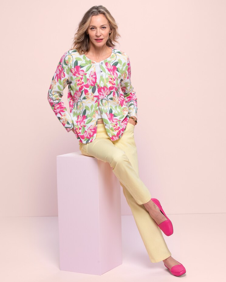 Limited-Edition Floral-Print Cardigan image number 2