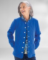Collarless Quilted Jacket thumbnail number 1