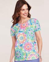 Alfred Dunner® Medallions Knit Top thumbnail number 1