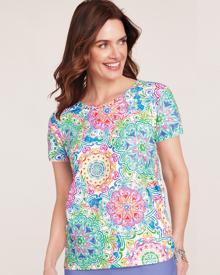 Alfred Dunner® Medallions Knit Top image number 1