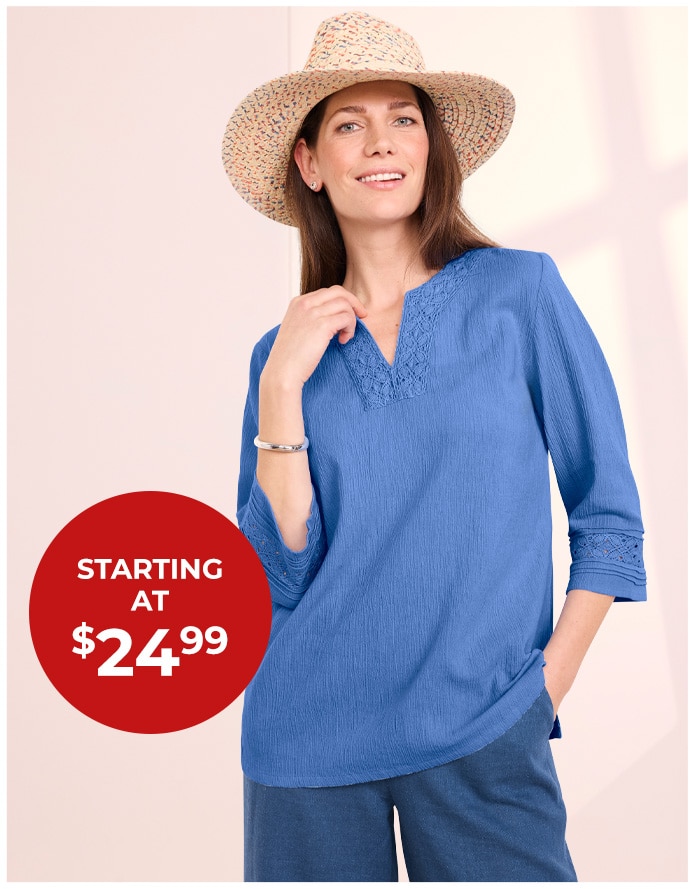 starting at $24.99
