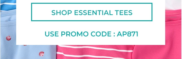 spring deals! 50% off sitewide* exclusions may apply shop essential tees use promo code: AP871