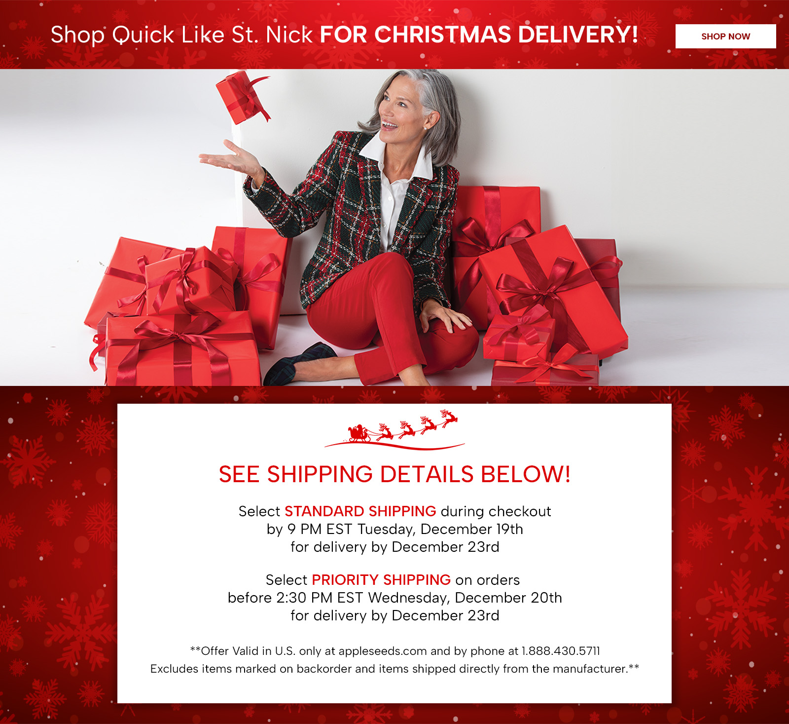 Shop Quick Like St. Nick for Delivery By Christmas