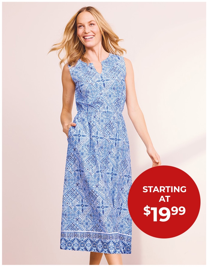 starting at $19.99.