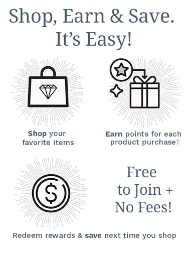 Shop, Earn & Save. It's Easy! Shop your favorite items. Earn points for each product purchase.† Redeem rewards & save next time you shop. Free to Join + No Fees!