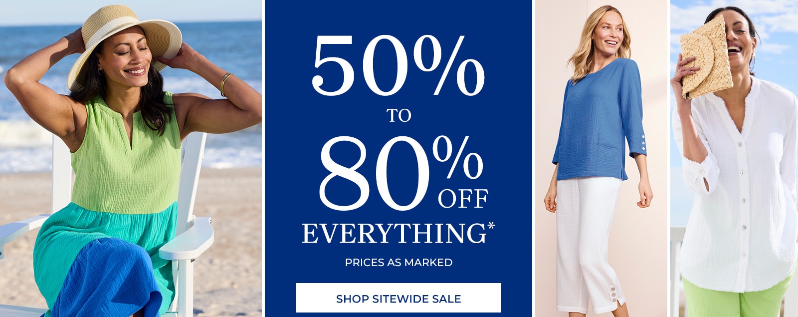 50-80% off everything* prices as marked shop sitewide sale