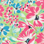 Bright Floral Split-Neck Knit Tunic