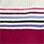 Ribbed Cotton Striped-Yoke Mockneck